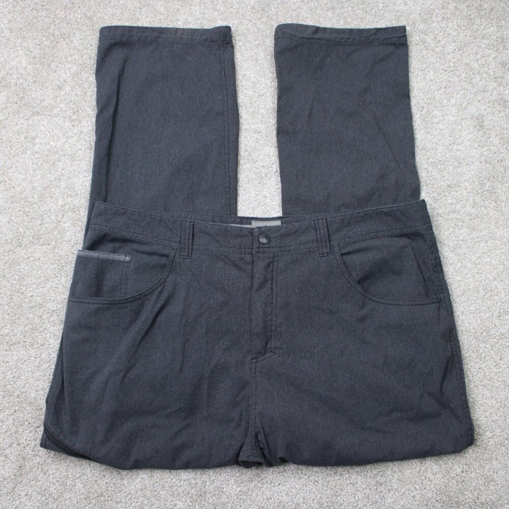 Royal Robbins Pants Men 40x30 Gray Alpine Road Cargo Nylon/Poly Stretch Straight